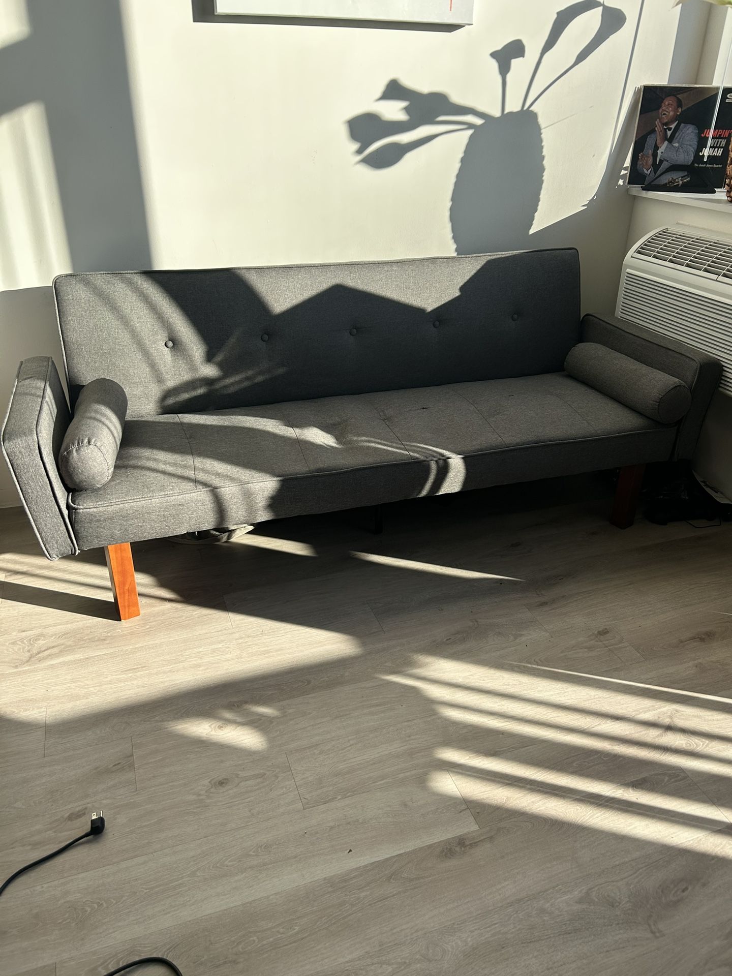 Grey Futon Sofa