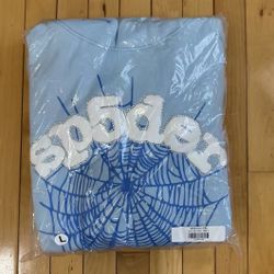 Blue Sp5der Hoodie L