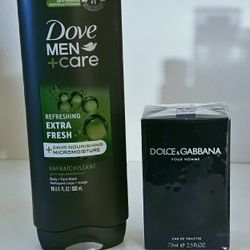 Dolce And Gabbana Cologne With Dove Mens Care Body Wash