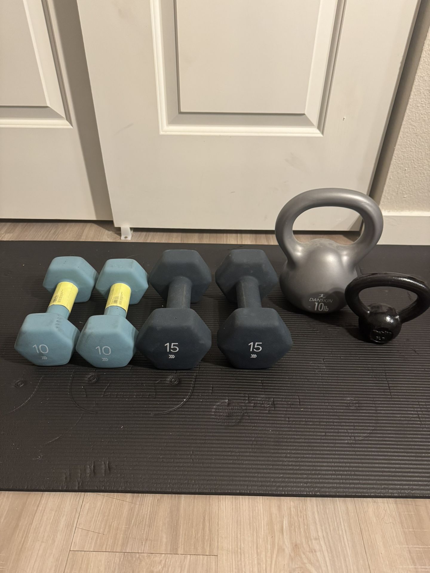 Dumbbells and Kettlebells
