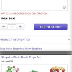 Shopkins Party Decoration 