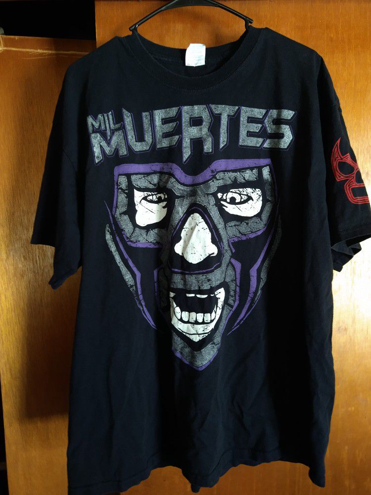 Lucha Libre Wrestling T-Shirt Mil Muertes Size 2XL Lucha Underground AAA MLW