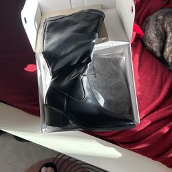 Black Thigh High Boots 