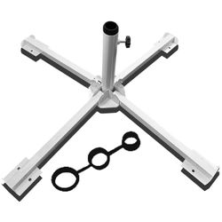 Foldable Portable Beach Umbrella Stand-Portable Patio Umbrella Base Holder,Outdoor Sunshade Anchor Size PLUS Thickened,Rust Free Tempered Iron Umbrell