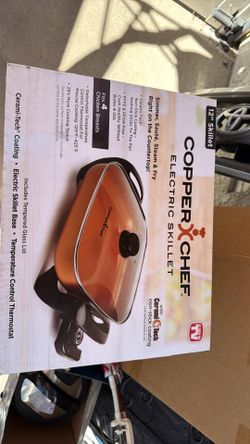 Copper chef electric skillet