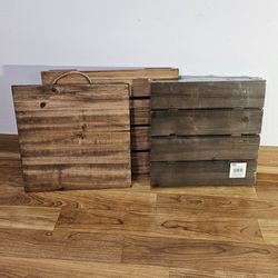 Rustic Wood Craft Signs / Blank Wood Wall Decor (Set)