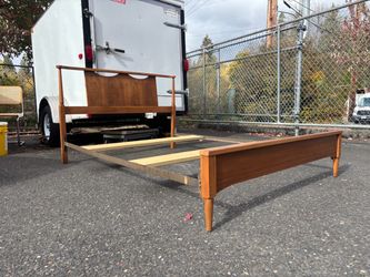 Mcm Walnut Double Bed