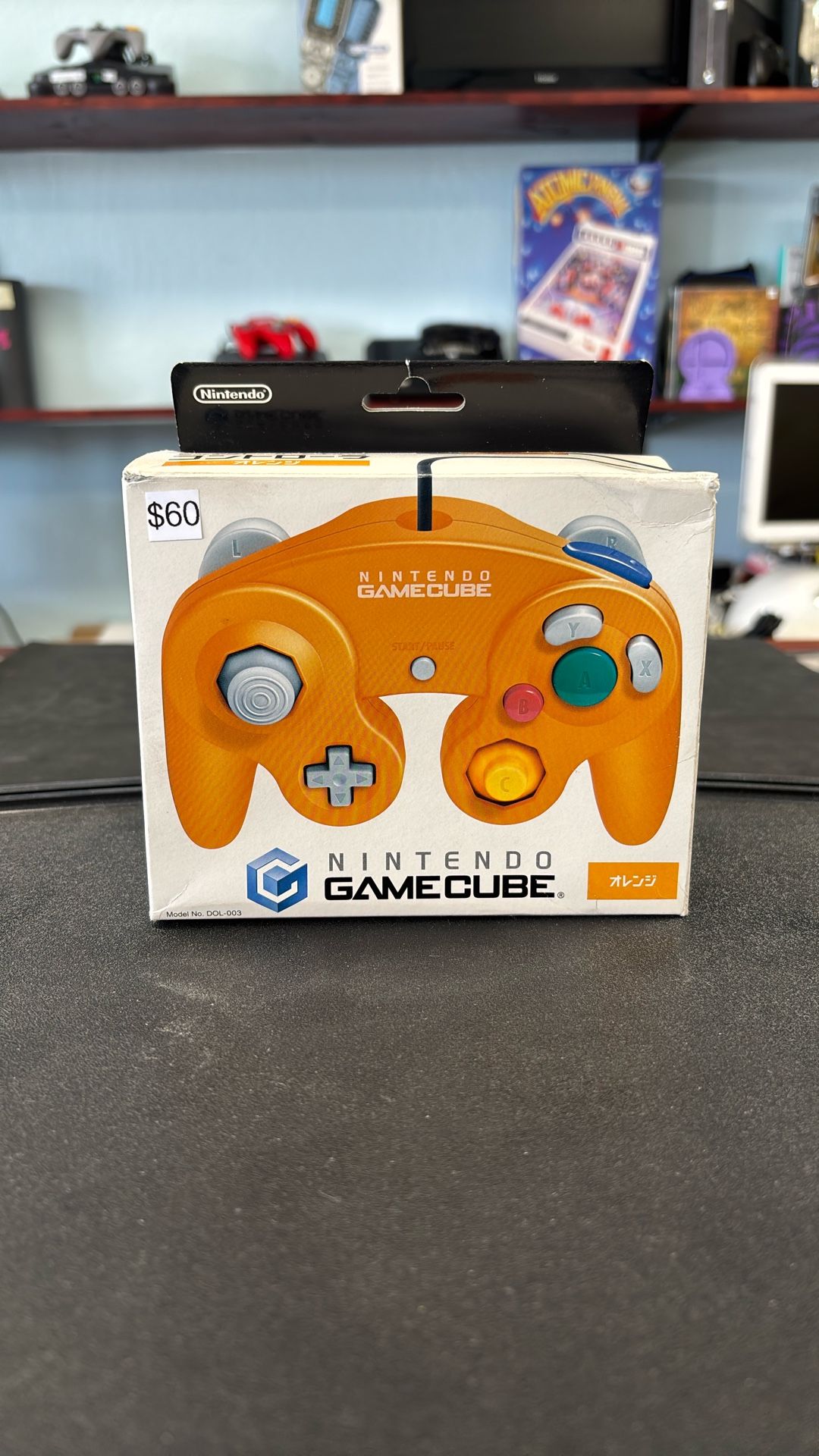 Complete In box Japanese Orange Gamecube Controller