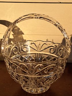 Crystal Glass Basket
