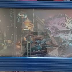 Vintage Miller Lite "Coast To Coast",  Light-up/Rotating,  Beer  Sign