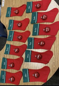 Custom Stockings & Christmas ornaments! 