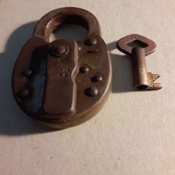 100yr Old Working Lock N Key