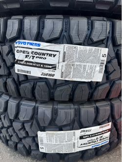 Toyo R/T Pro 37x12.50R18 E Rated 10 Ply Tires ( Set of 4 ) 🔥🔥🔥