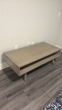 Mid-Century Modern Coffee Table with Shelf