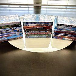 Family & Animal Adventure DVD/Blu-ray Lot – Disney, Dog Movies, Classics, 24 Titles Some Sealed