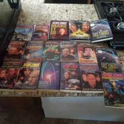 Star trek book collection 15 Each.