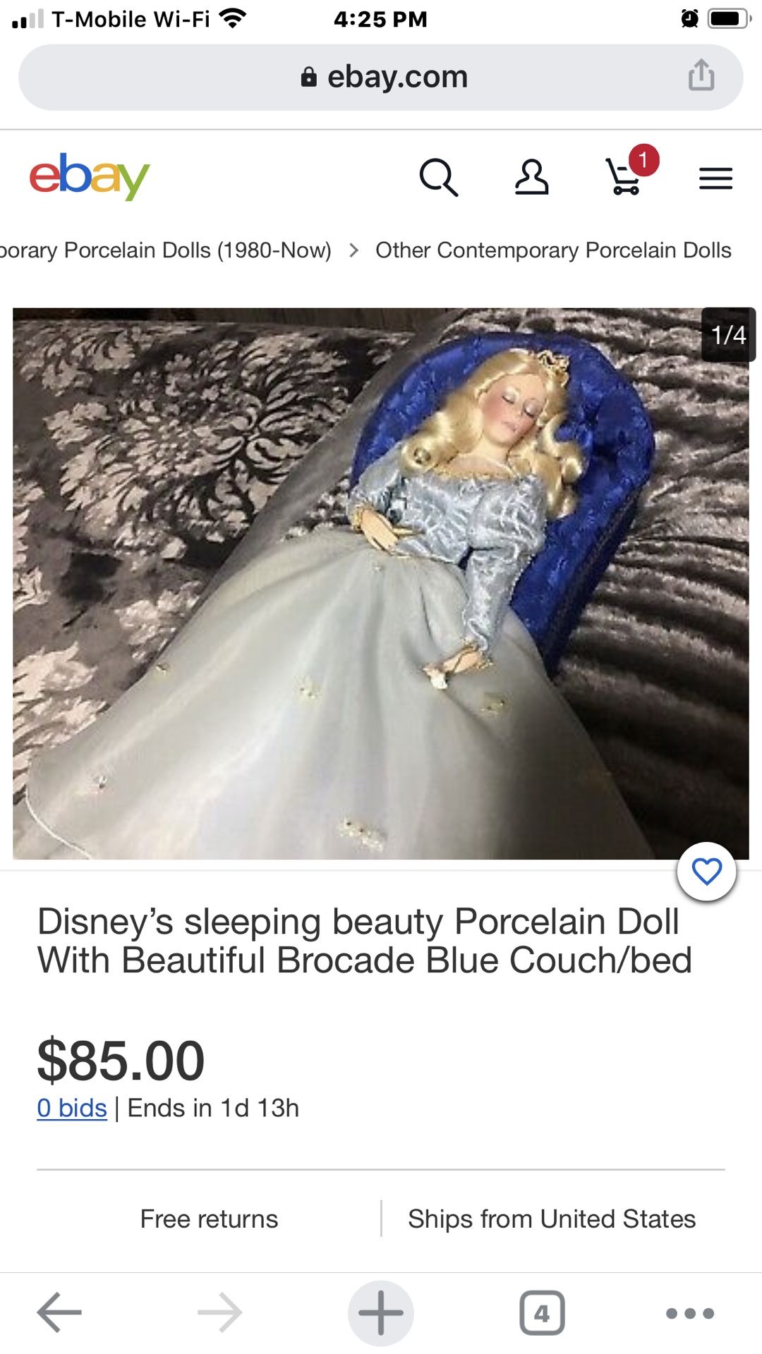 Collectible Disney sleeping Beauty