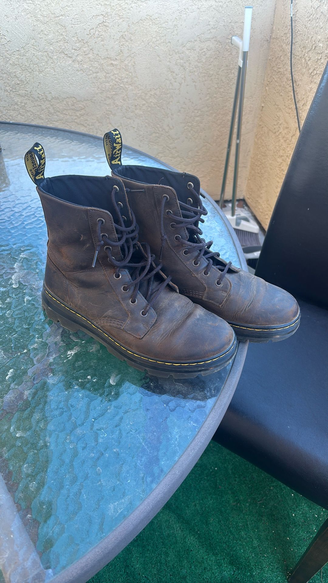 Authentic Dr.Martens Brown Men Lace-Up Boots