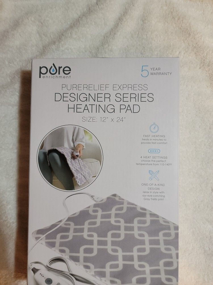 Pure Enrichment Purerelief Express Designer Heating Pad