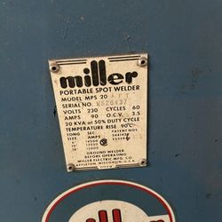 Miller Spot Welder