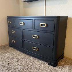 Stunning Large Black Dresser 