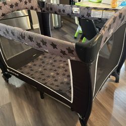 Black Playpen/Pack, And Play