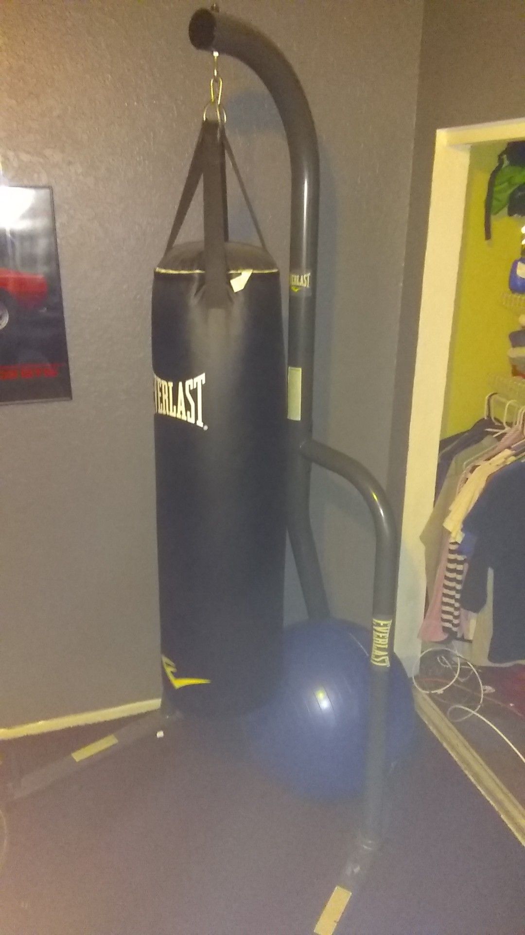 Everlast punching bag used 2 times $100