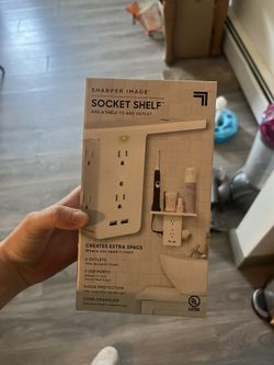 Sharper Image socket shelf - brand new in box, never used 