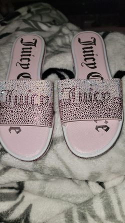 Juicy Couture Pink Bling Slides