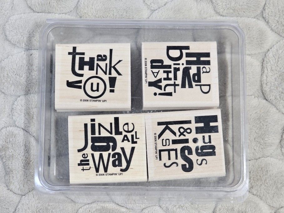 STAMPIN' UP! ALPHABET SOUP STAMP SET 2006