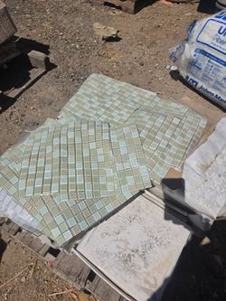 New Green Glass Mosaic Tile Sheets