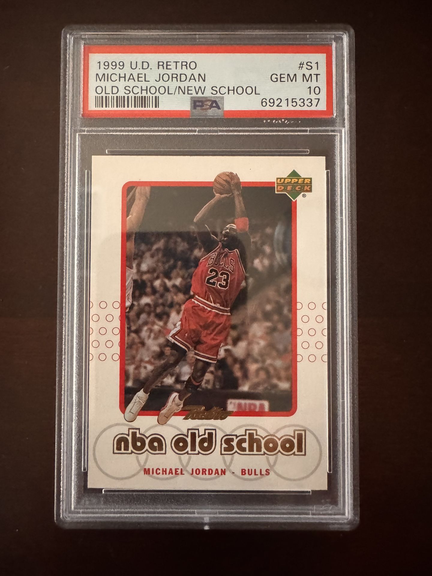 1999 Upper Deck Michael Jordan Old School #S1 PSA 10