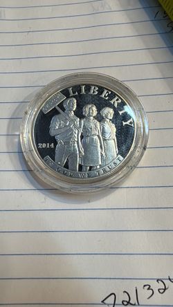 2014-P CIVIL RIGHTS ACT OF 1964 COMMEMORATIVE SILVER DOLLAR