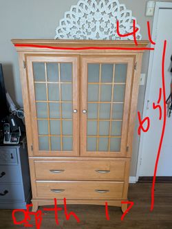 Wood cabinet