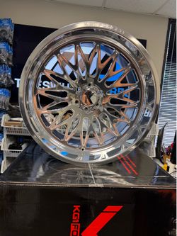 24x12 KG1 Forged KC059 Seismic Polished Wheels 6x5.5 (-44mm) Set of 4