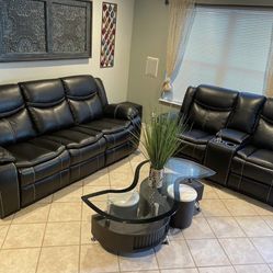 Brand New Leathers Sofa & Loveseat, FREE delivery 