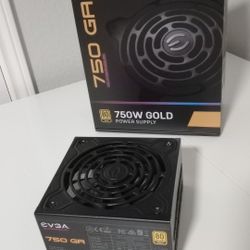 EVGA 750 GA 80 Plus Gold 750W Power Supply PSU. Fully Modular, ECO Mode with Dbb Fan,  100% Japanese capacitors  