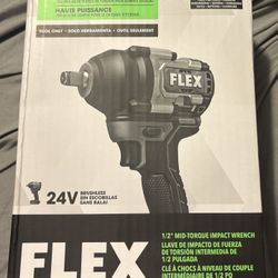 Flex FX1451-Z 24V 1/2" Mid Torque Cordless Impact Wrench, 750 in-lbs (Bare Tool)