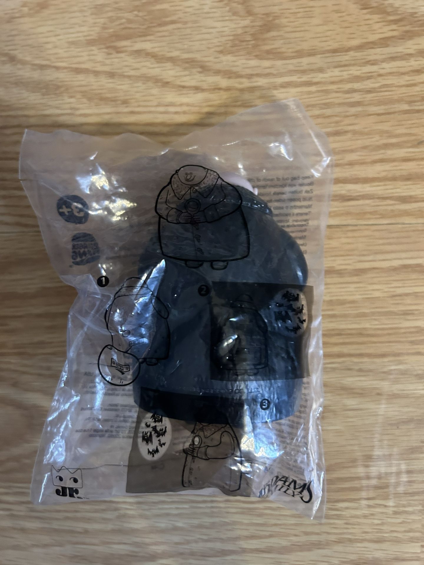 ADDAMS FAMILY BURGER KING UNCLE FESTER TOY New In Package Bag 2024 Kids Meal BK