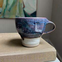 Handmade Detailed Coffee Mug ( H3.7" ) firm on price 