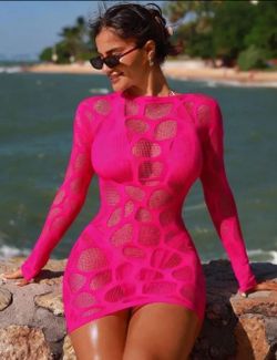 SWIMWEAR COVER-UP  WITHOUT BIKINI, FISHNET NEW LINGERIE  ( ONE SIZE )
