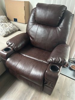 Electric recliner w/heat and massage settings