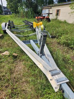 BOAT TRAILER 24" TORSION 6,000 LBS BRAKES ALL AXLES LIKE NEW