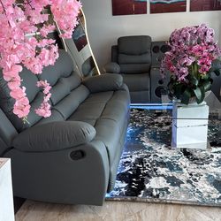 SOLO $50 DE DOWN – SOFÁ + LOVESEAT RECLINABLE