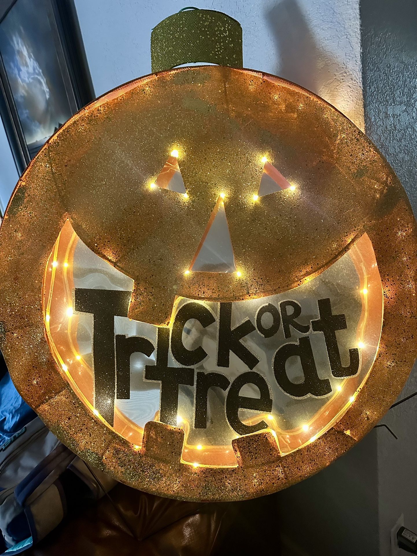 Large Light Up Pumpkin 34”