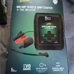 BATTERY TENDER 800 AMP JUNP STARTER +TIRE INFLATOR
