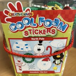 Creative Hands Cool Foam stickers - North Pole holiday stickers for kids 