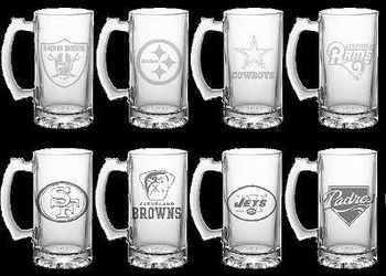 Glass Mugs 25 oz Engraved