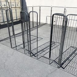(NEW) $270 Large 10x10ft Heavy Duty 48” Tall, 16-Panels Dog Playpen Pet Exercise Fence Crate Kennel