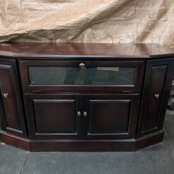 Cherry Wood Media Cabinet 
